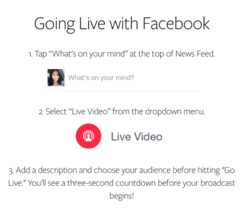 How To Broadcast With Facebook Live
