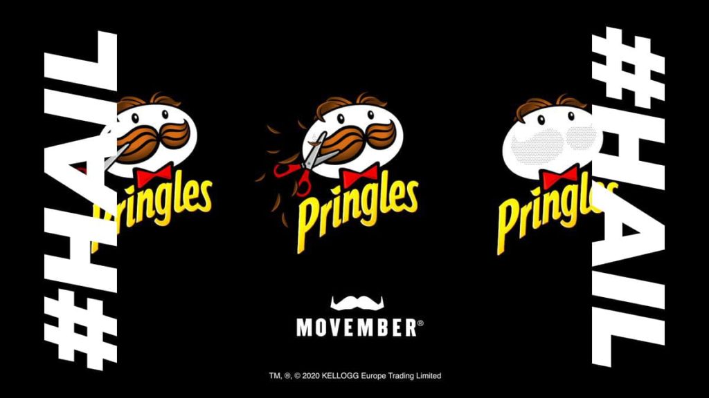 Mr Pringle loses his iconic moustache for Movember