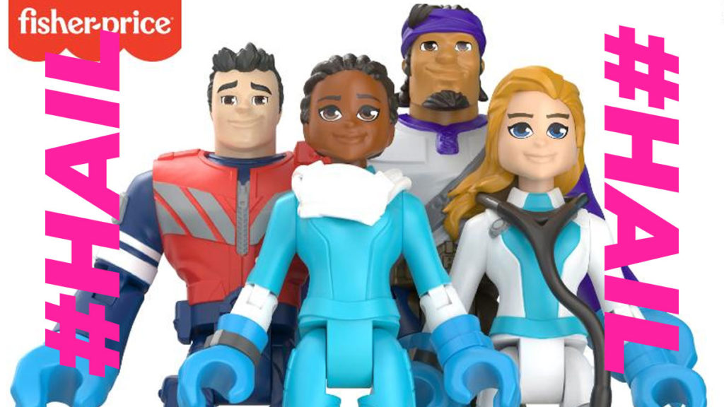 Mattel created a set of healthcare heroes action figures