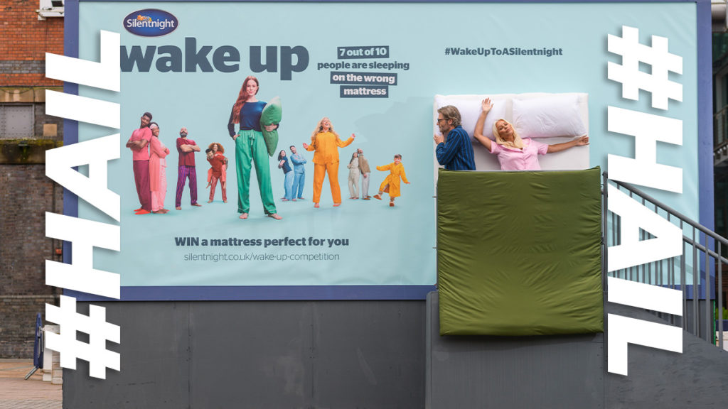 Silentnight turns a billboard into a bedroom