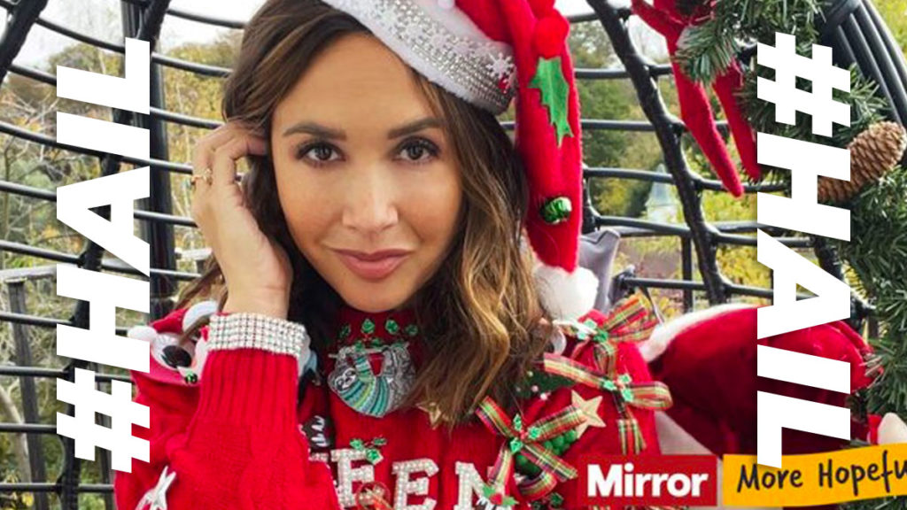 Myleene leads a very special Christmas jumper photoshoot