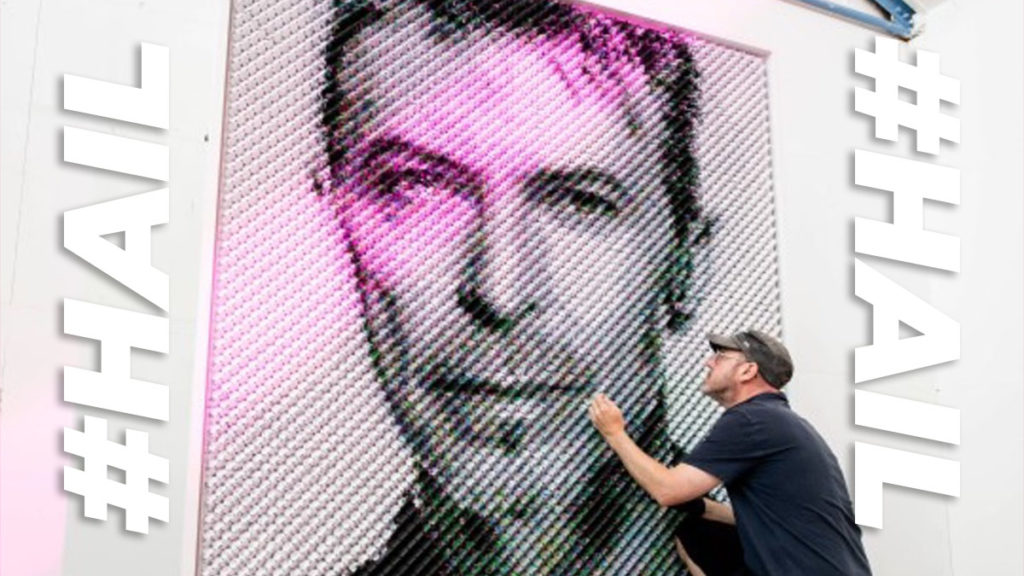 David Bowie hailed with plectrum portrait