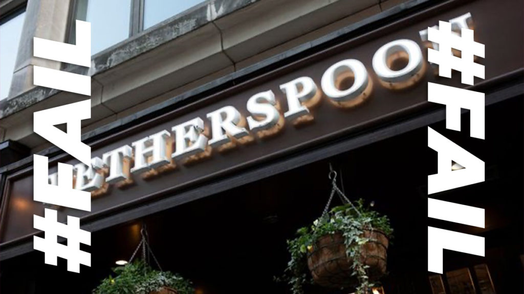 Wetherspoons refuse to serve disabled man thinking he was drunk