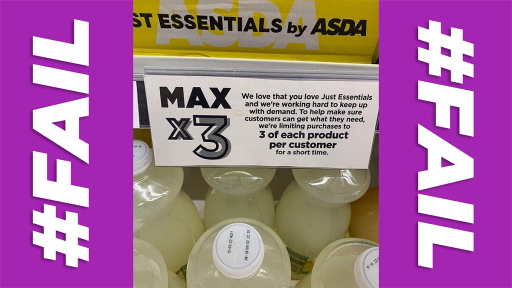 Asda in backlash from customers over new Just Essentials rule