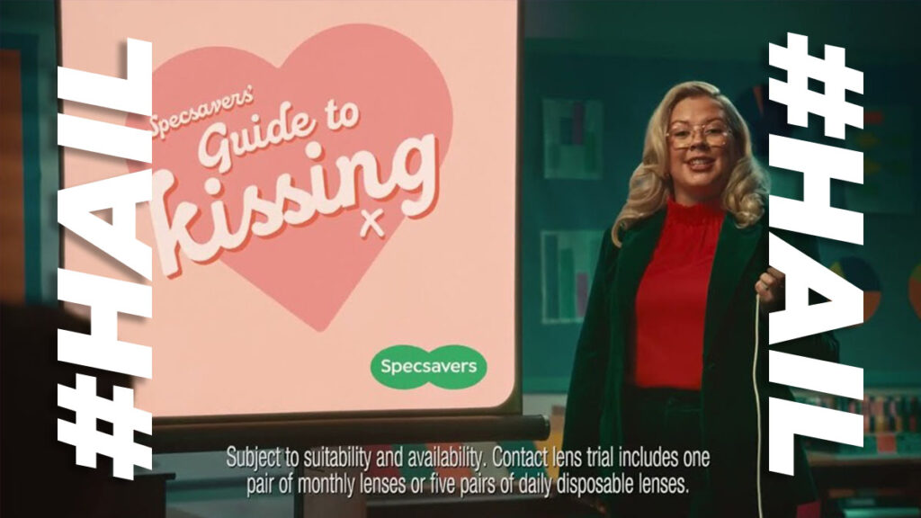 Specsavers uses the awkward kiss of glasses wearers in clever Valentine’s Day campaign