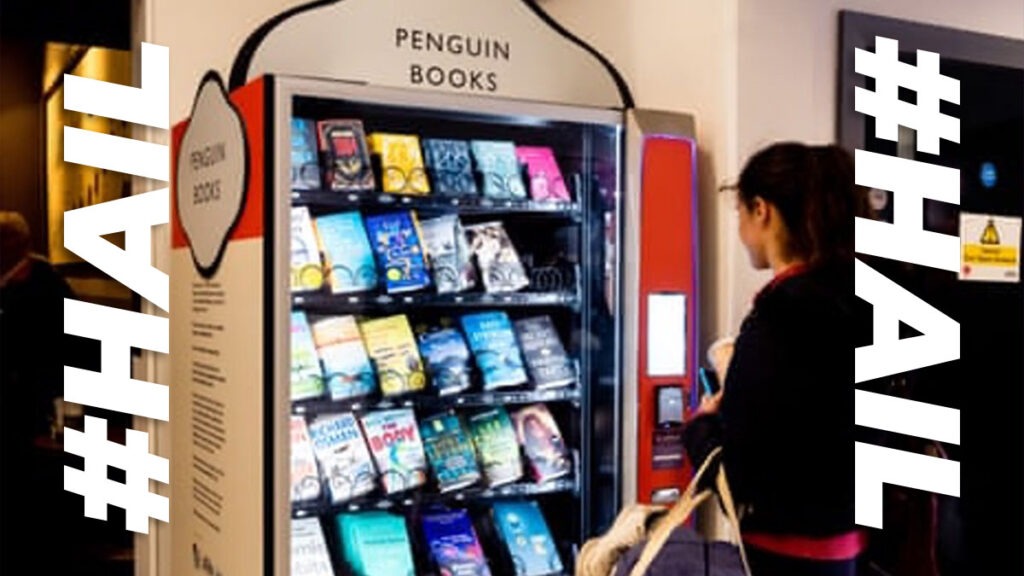 Penguin gives commuters a book vending machine
