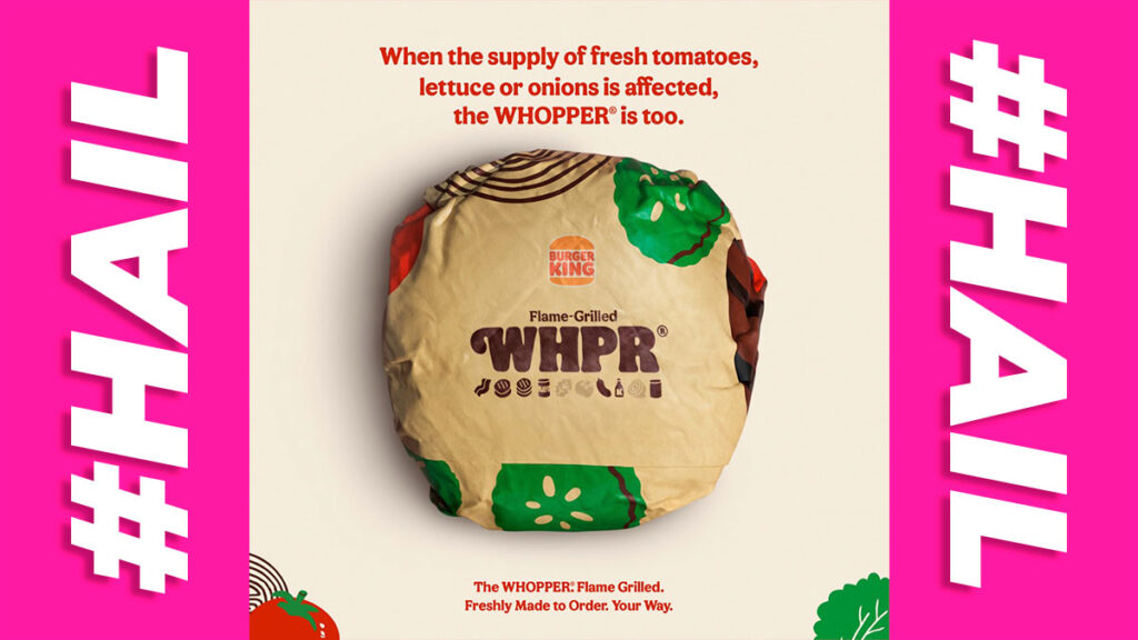 Burger King’s WHOPPER becomes the WHPR