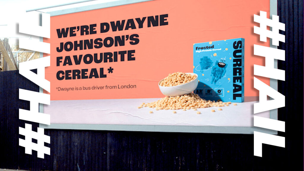 Surreal hires Dwayne Johnson as a cereal mascot