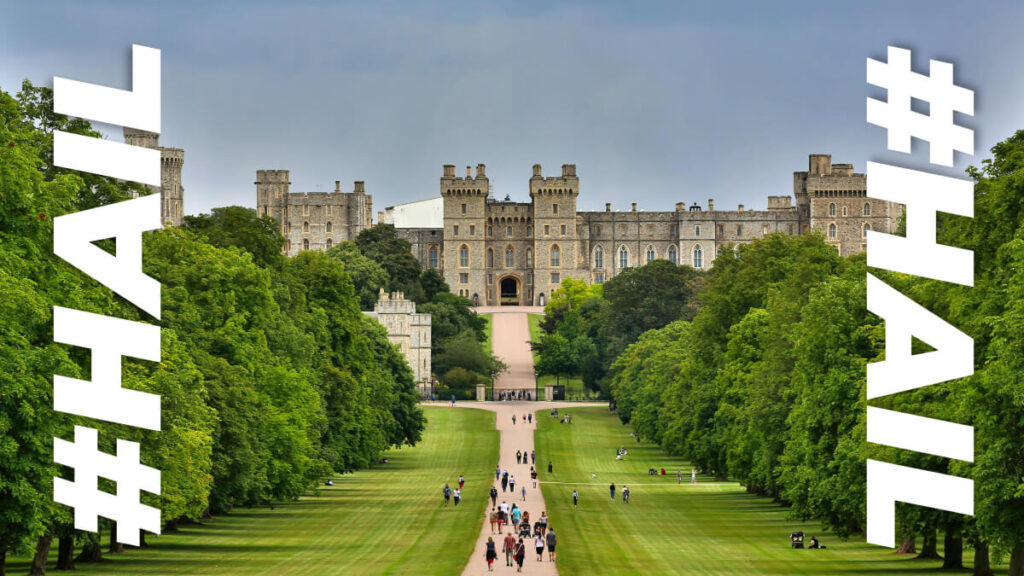 Love Island star collects honour at Windsor Castle