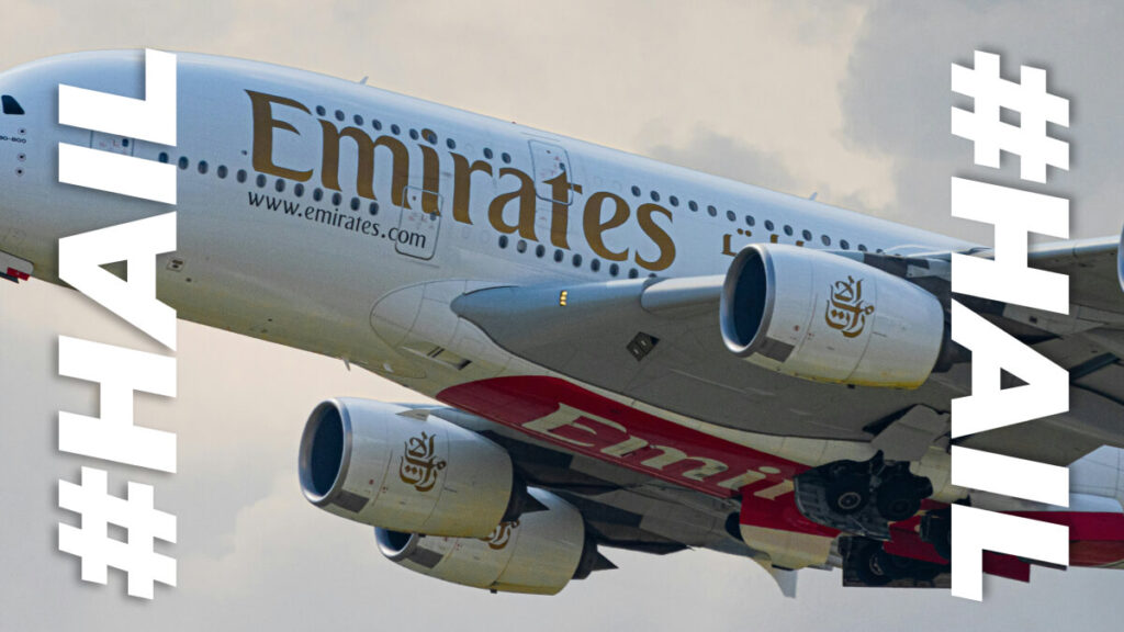 Emirates delivers match ball by plane drone