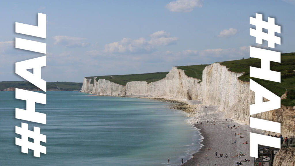 BBC projects The Traitors teaser onto the White Cliffs of Dover