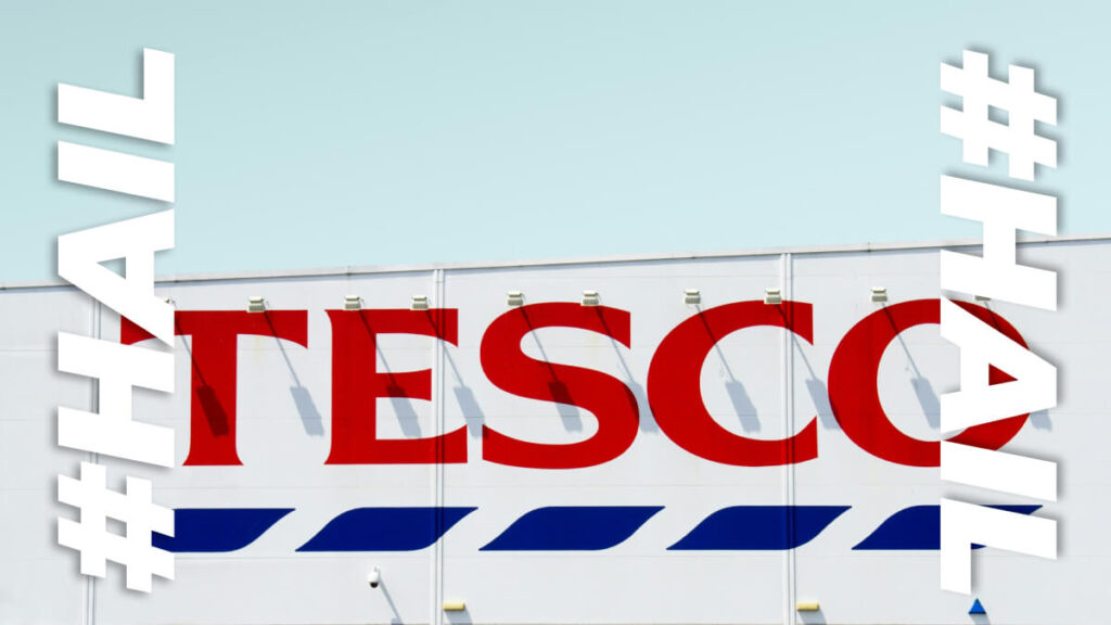 Tesco revives its iconic stripes